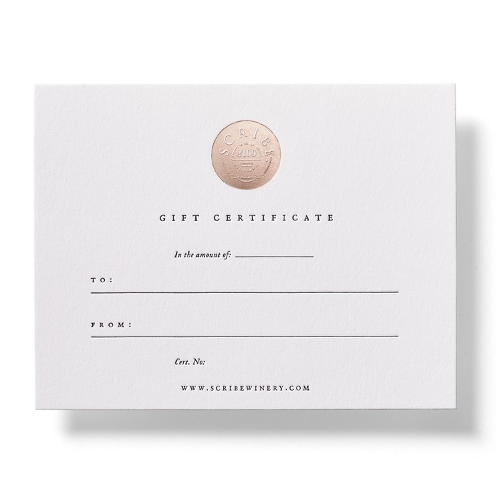 Scribe Gift Certificate