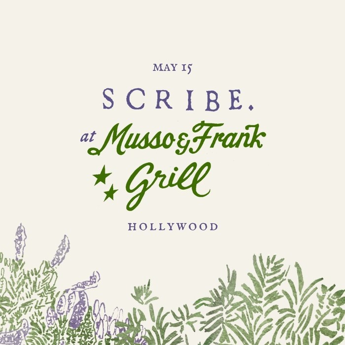 SCRIBE at Musso and Frank 1